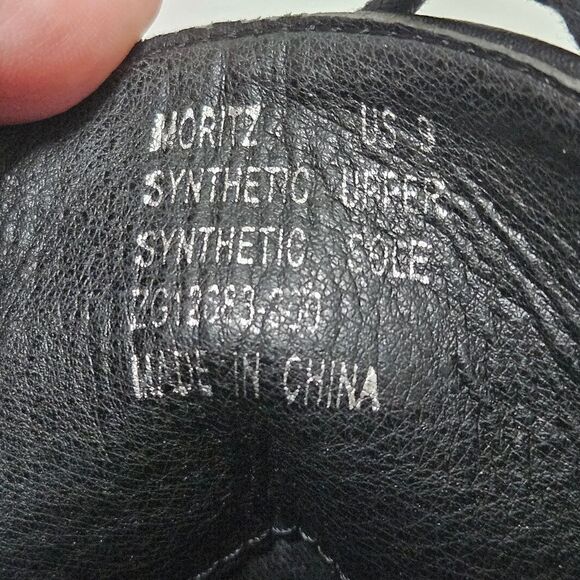 Zigi Soho Moritz Chunky Ankle Leather Heeled Boots Women's 9 Black Quilted EUC - Picture 3 of 12